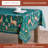 Maison d' Hermine Table Cloth Rectangle Table 100% Cotton 70 x 120 Inches Fall Tablecloth Reusable Everyday Use for Thanksgiving Christmas Decorations Dining Farmhouse Party (Hygge Christmas)-124396282