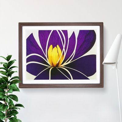 Uplifting Abstract Flower - Framed Print