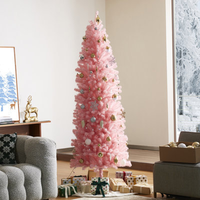 Arbre de Noël artificiel rose