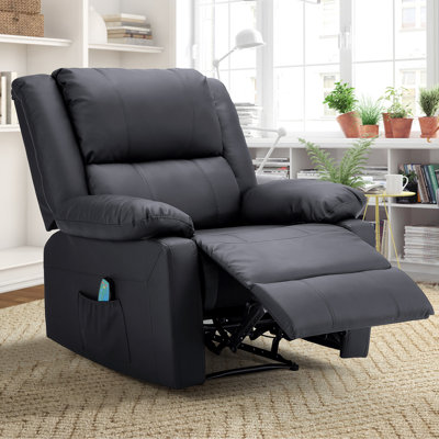 36.2" Wide Power Reclining Heated Massage Chair