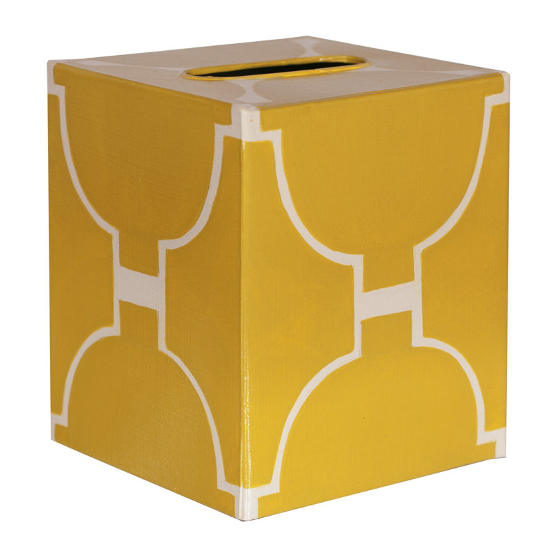 Housse pour boîte de tissu, Jaune