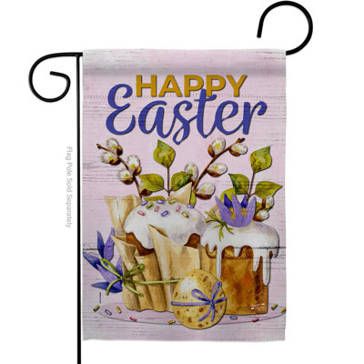 Aymie Double Sided 18.5'' H x 13'' W Polyester Easter Garden Flag