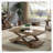 Ensemble de tables transitionnelles 3 pièces Tables de salon 1 table basse et 2 tables de bout