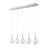 Eathyn 5-Light Teardrop Glass Kitchen Island Pendant