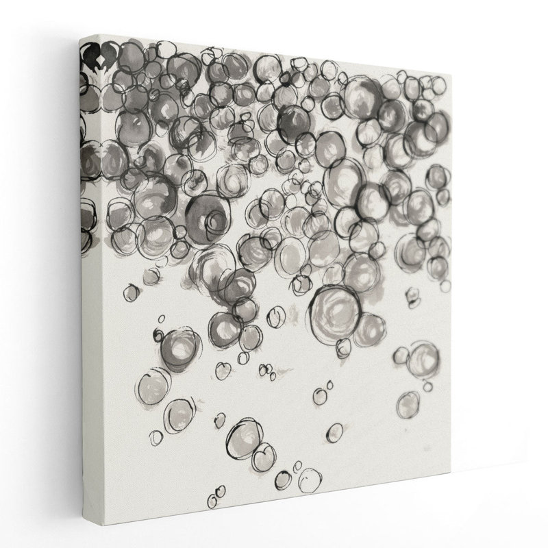Bulles IV - reproduction d'art sur toile, H 12 po x l 12 po