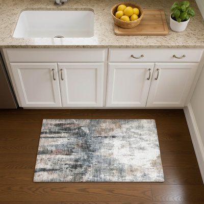 Tapis abstrait lavable à la machine de qualité supérieure Mayfield