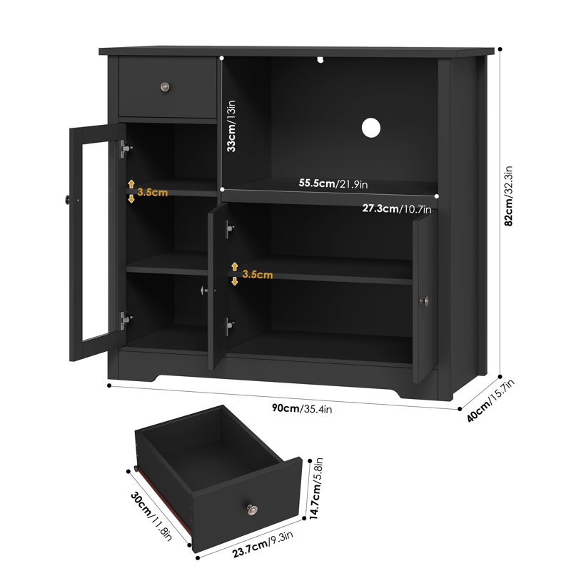 90cm W Chest of Drawers