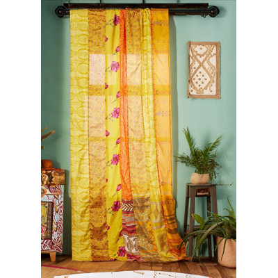 Anelis Polyester Blend Sheer Curtain Single Panel