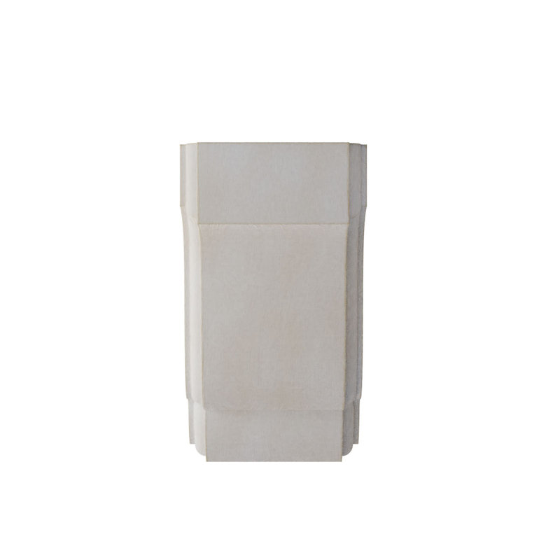 Capistrano Mission Wood Vintage Decor Bracket/Corbel, 6.5" H x 3.5" W x 4" D, Chalk Dust White