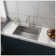 24In Stainless Steel Washing Sink W/ Faucet Hoses And Drain Head Only(Update)