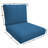 Eddie Bauer Outdoor Lounge Chair Cushion, Sunbrella Fade & Water Resistant for Outdoor Lounge Chairs & Deck Recliners, 23"W x 27"D, 5" thick; Back 24"W x 20"H, 5" thick, Reversible, Canvas Regatta-18066148-92686484