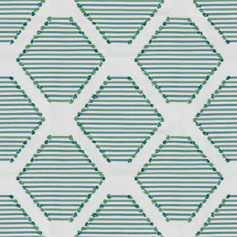 Ottoman, Green Floral