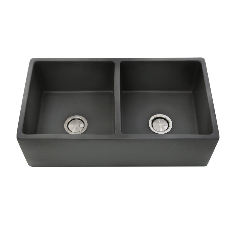 Vineyard 33'' L Double Basin Kitchen Sink