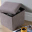 Peider 38cm Square Corduroy Fabric Storage Ottoman-927809110