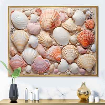 " Seashell Contemporary Collage "