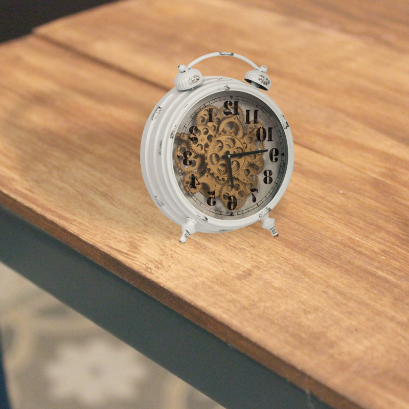 Horloge de table en métal