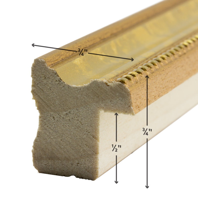 Cadre photo Ataru, Or vieilli, L 24 po x H 24 po