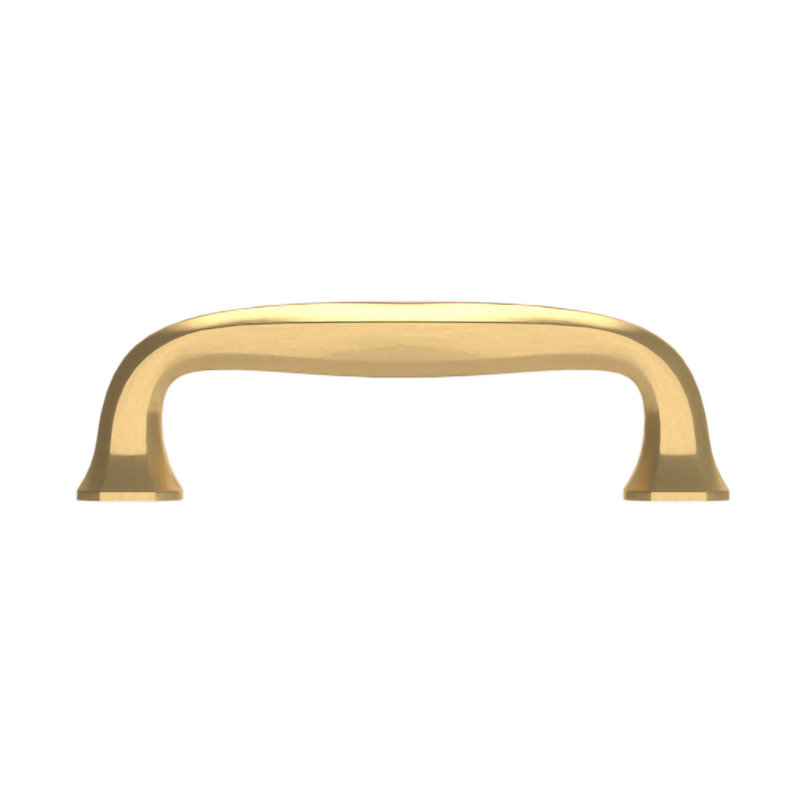 4362 Severin Fayerman B Pull, 4" CTC, Satin Brass