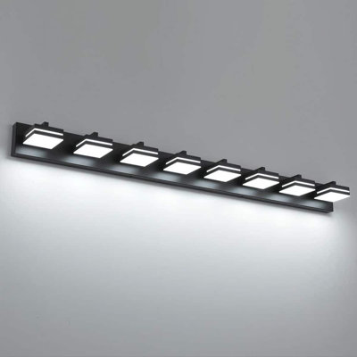 Luminaire de salle de bain moderne à DEL à intensité variable sur miroir 5CCT