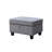 Gabriella 99.5"W Light Gray Fabric Sectional Sofa With Left-Facing Chaise And Storage Ottoman-1947824972