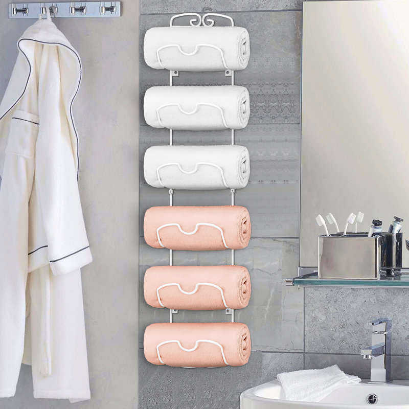 Rangement pour salle de bain Nayonika, Blanc