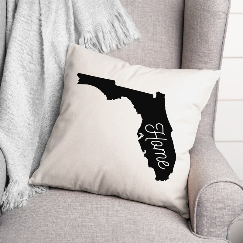 Housse de coussin carré et insert, Floride
