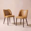 Petites chaises de salle à manger rembourrées en bois massif - Courbe ergonomique et rembourrage moelleux pour espaces multiples-1777771655