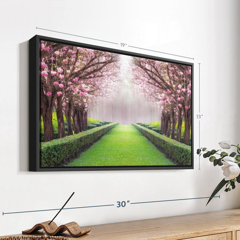 Sakura Tree Lane, reproduction sur toile, H 13 po x l 19 po