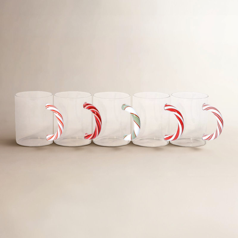 Ensemble de 5 tasses en verre Holiday