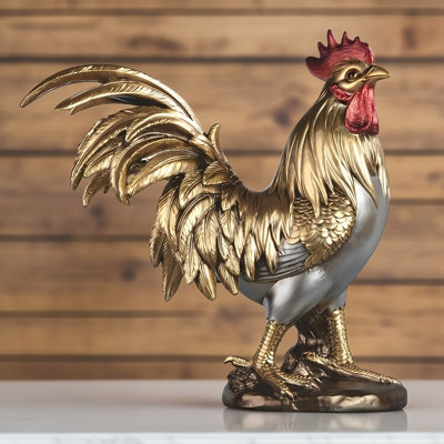 Figurine de coq 13,75 "H