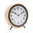 Analog Quartz Movement / Crystal Tabletop Clock in Natural/Black/Whitewashed