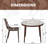 Houser 3-Piece Outdoor Dining Set with Round Dining Table Glass Top and 2 Dining Side Chair in Aluminum-88388545