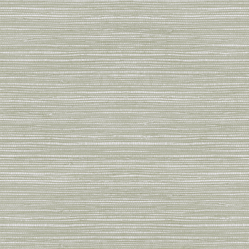 Emperor Grasscloth Emerald Wallpaper, Sage