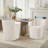 Madie Upholstered Dining Chair with Casters-104838751