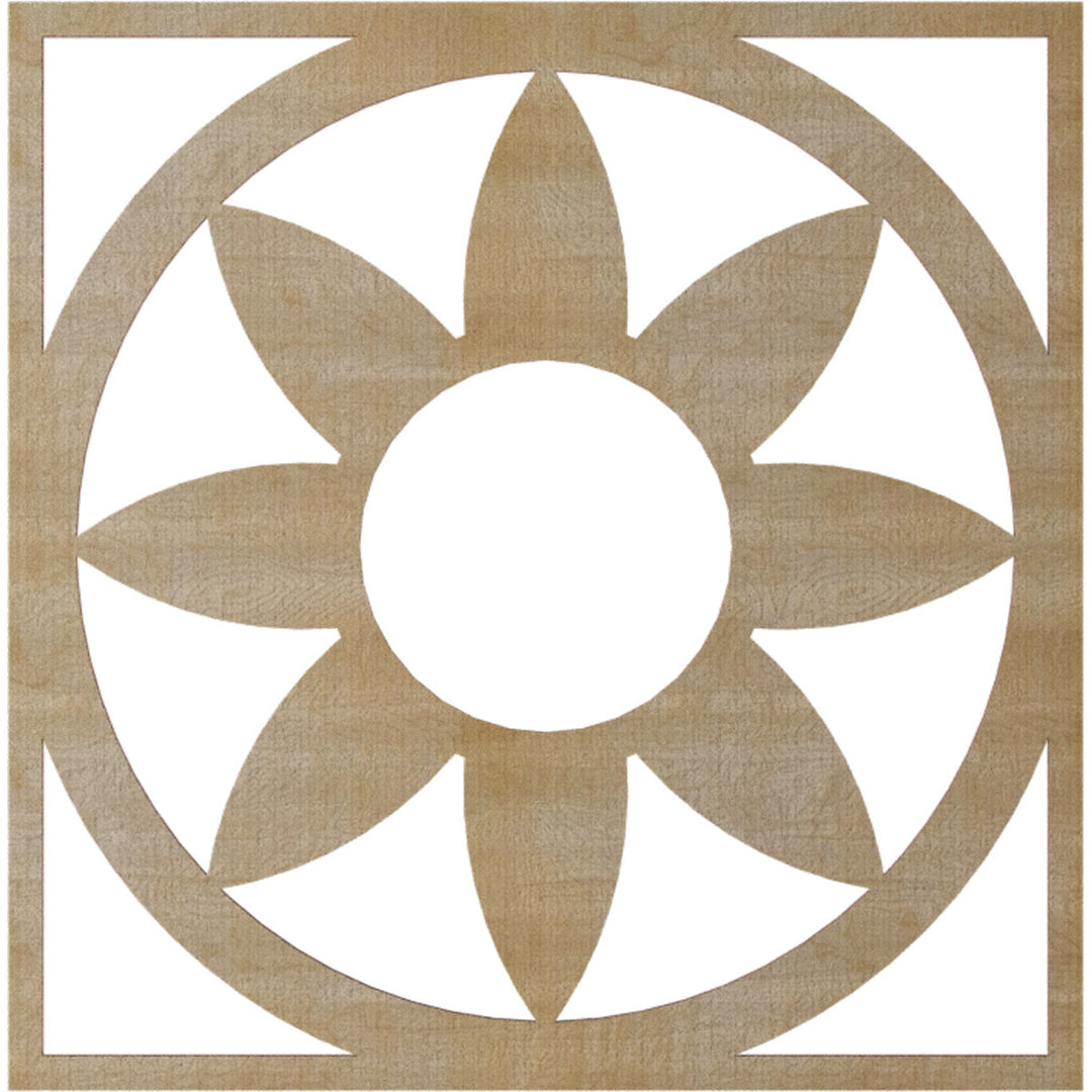 Blume Wood Fretwork Pierced Ceiling Medallion Ekena Millwork