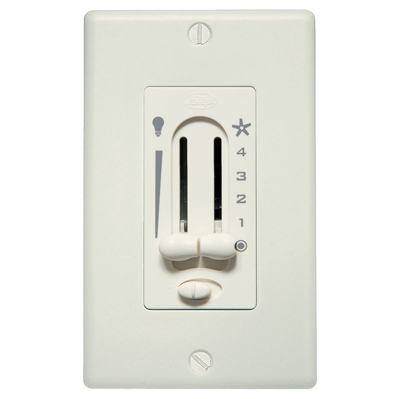 Preset Dual Slide Light and Ceiling Fan Wall Control