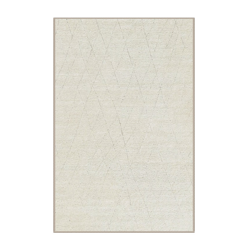 Tapis beige à motif géométrique Lowman, Rectangle 5 pi x 8 pi