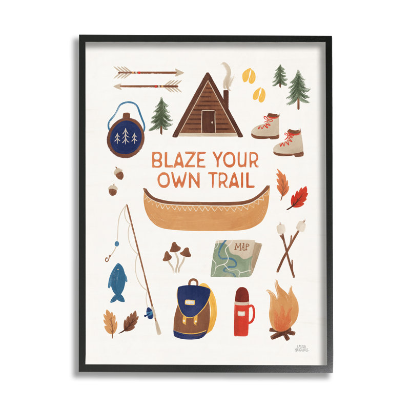 Art mural en toile Staze par Stupell Industries par Laura Marshall, H 30 po x l 24 po x P 1,5 po, Giclée encadrée noir minuit