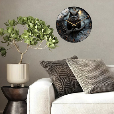 Horloge murale hibou
