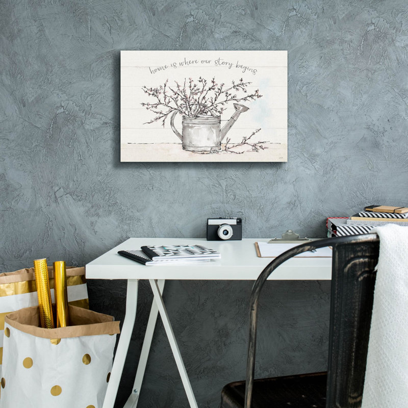 «Country Love 1» par Anne Tavoletti, art mural sur toile, 40 po x 26 po, H 12 po x l 18 po x P 0,75 po