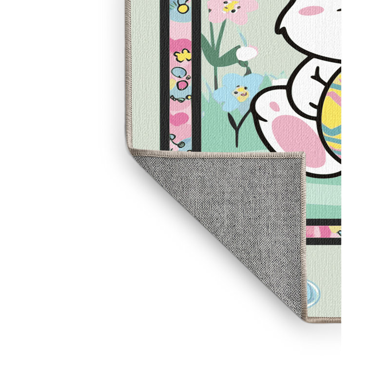 Ginza Six Washable Easter Spring Holiday Rug, Rectangle 2' x 3'