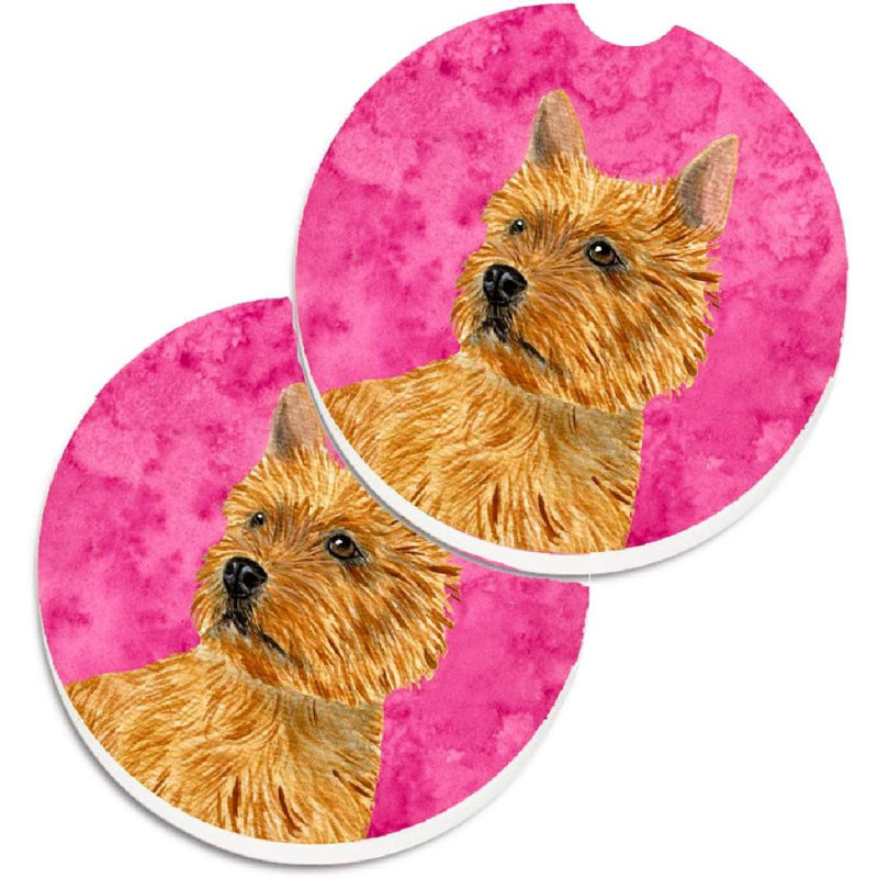 Sous-verre barbu collie voiture, Norwich Terrier