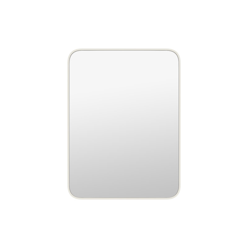 Miroir de salle de bain Mrasak, 40 po x 30 po, Blanc