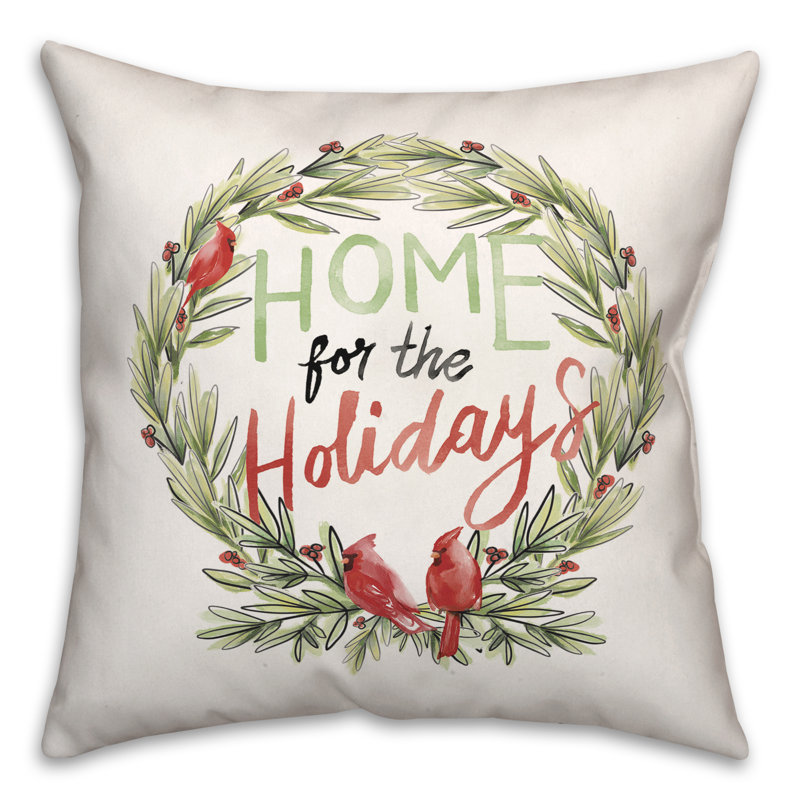 Coussin Cardinal, 16 po x 16 po