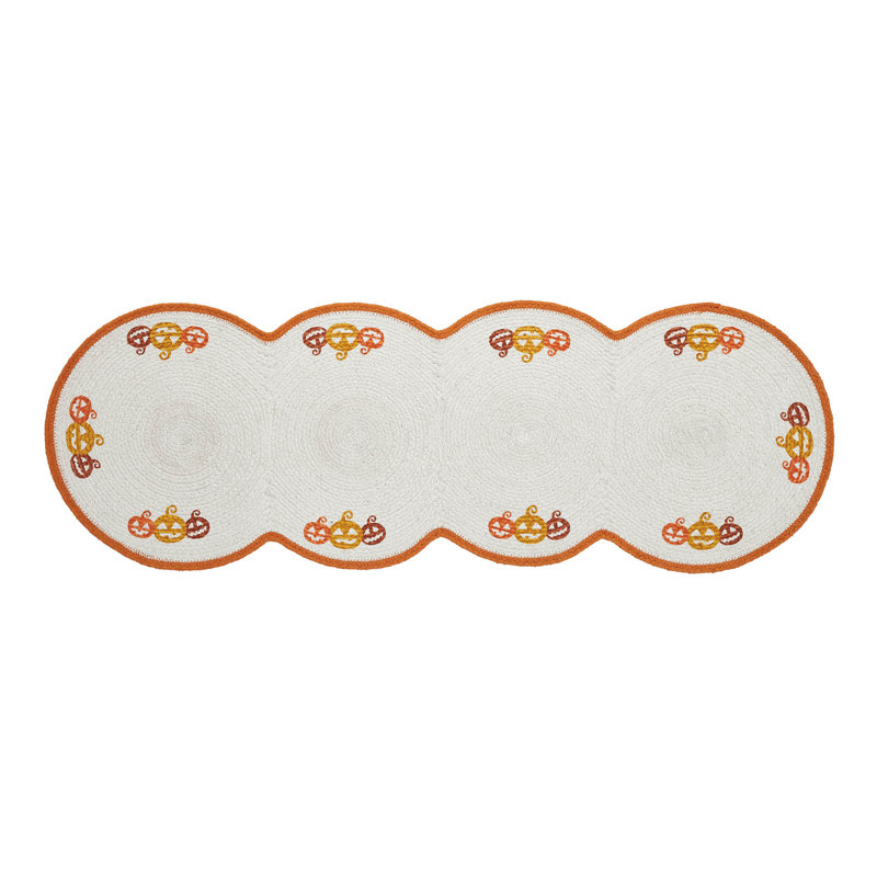 Country Halloween Stencil Runner, 12" W x 36" L