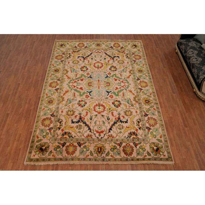 Tapis Oushak à motif floral All-Over
