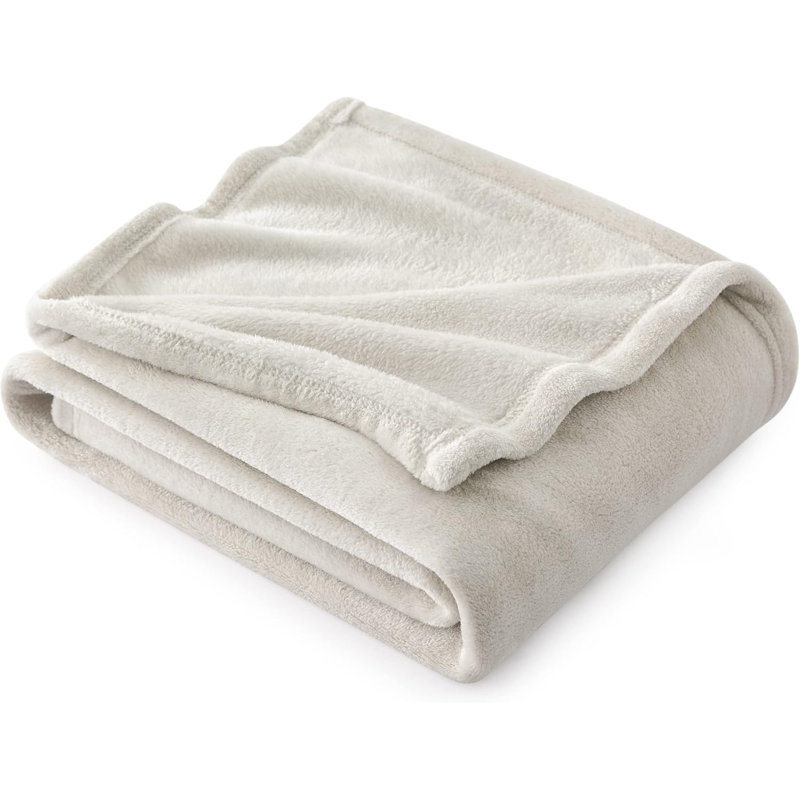 Couverture polaire Cozy Winter Collection 299GSM pour canapé, canapé, lit GentleSoft ™, Naturel, 59" W x 79" L