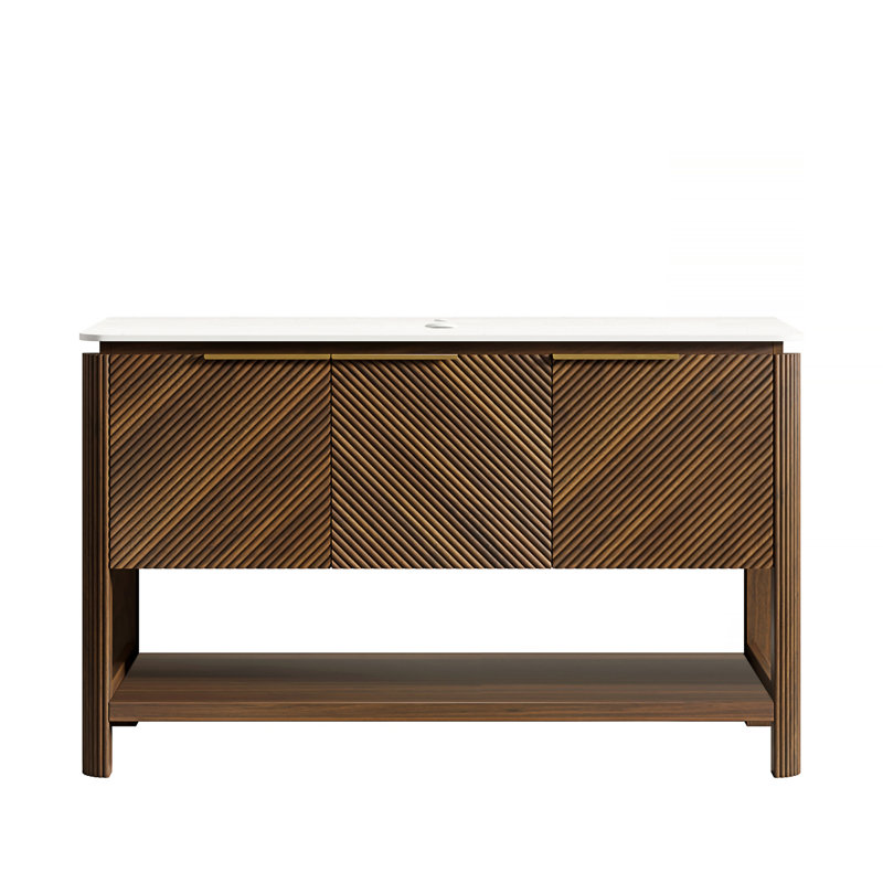 Armoire autoportante 48 po avec 3 portes et tablette ouverte Indigo, 48"