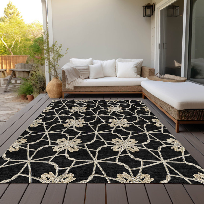  Chayden Area Rug with Non-Slip Backing, Rectangle 8' x 10'