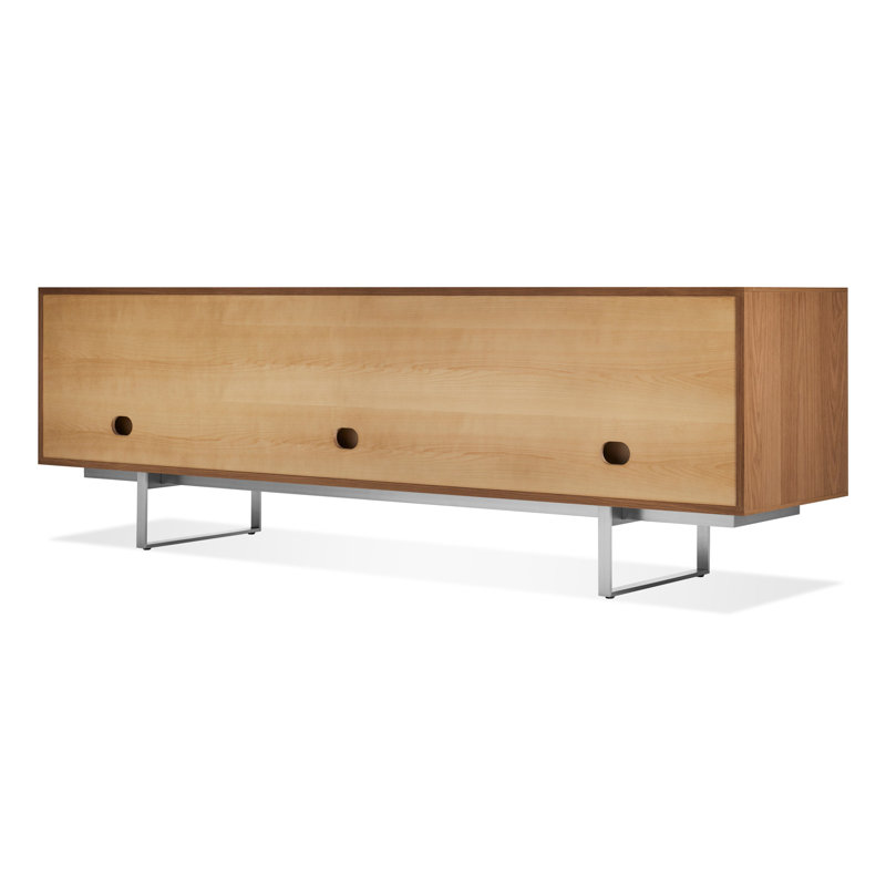 Series 11 Media Console, Walnut/Stainless Steel